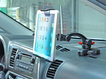 Heavy-Duty Windshield Suction Cup Mount Tablet/Phone Holder