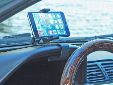 One Touch Dashboard Clip Mount Phone Holder