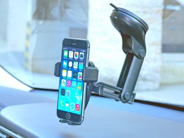 One touch Telescopic arm Windshield Suction Cup Mount Holder